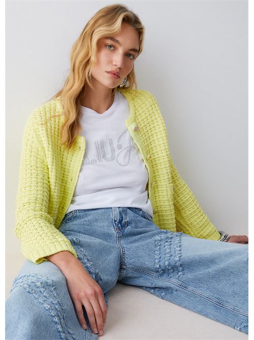 T-shirt con applicazioni LIU JO | WA6491JS923/P9353